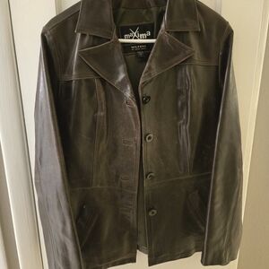 Y2K Wilsons Maxima Leather Dark Brown Women's Jacket
